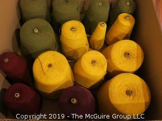 Assorted Cones of Yarn/Thread 