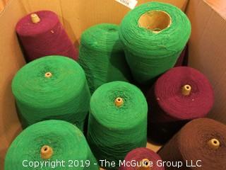 Assorted Cones of Yarn/Thread 