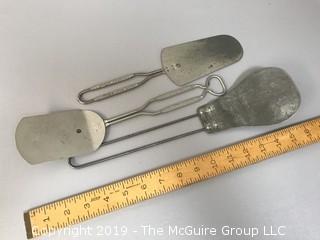 (3) Metal Handled Spatula's