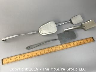 (4) Metal Handled Spatulas 