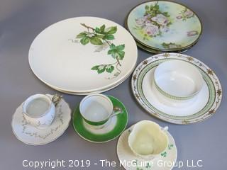 Collection of China including Knowles plates, Royal Rudolstadt, hand painted Nippon and Belleek