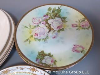 Collection of China including Knowles plates, Royal Rudolstadt, hand painted Nippon and Belleek