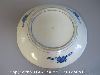 Hand Painted Blue and White Chinese Plate