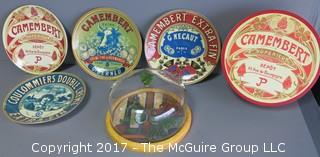 Collection of French cheese plates 