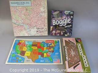 Collection of puzzles and board games