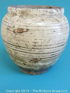 Chinese Shang Dynasty (1766 - 1122 BC) Pottery Vase (this item has been assembled so that bidders can see that it is all there, but needs restoration)