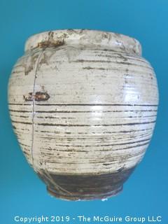 Chinese Shang Dynasty (1766 - 1122 BC) Pottery Vase (this item has been assembled so that bidders can see that it is all there, but needs restoration)