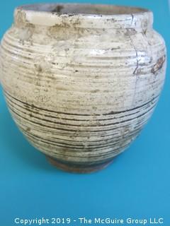 Chinese Shang Dynasty (1766 - 1122 BC) Pottery Vase (this item has been assembled so that bidders can see that it is all there, but needs restoration)