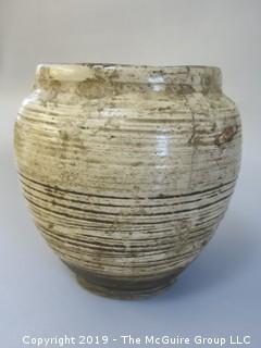 Chinese Shang Dynasty (1766 - 1122 BC) Pottery Vase (this item has been assembled so that bidders can see that it is all there, but needs restoration)