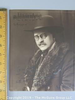 Inscribed 1916 photo portrait of composer Wick; taken by Rowley; to Al Caldwell