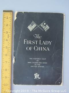 Booklet: "The First Lady of China (The Historic Visit of MME. Kiang Kai-Shek to the United States; 1943 