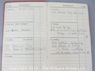 2 pocket sized diaries of Joseph Alsop, noted journalist.  Book 1 details his 1949 Studebaker; Book 2 is a 1947 appointment calendar