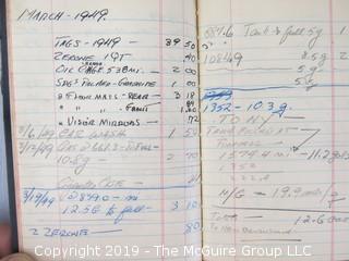 2 pocket sized diaries of Joseph Alsop, noted journalist.  Book 1 details his 1949 Studebaker; Book 2 is a 1947 appointment calendar