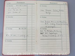 2 pocket sized diaries of Joseph Alsop, noted journalist.  Book 1 details his 1949 Studebaker; Book 2 is a 1947 appointment calendar