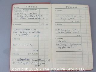 2 pocket sized diaries of Joseph Alsop, noted journalist.  Book 1 details his 1949 Studebaker; Book 2 is a 1947 appointment calendar