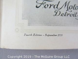 Booklet: "Facts from Ford"; 4th edition; September 1920