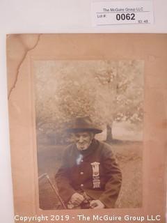 Photo of Victor Quies; age 103; wearing "O.D. Pease, G.A.R. Post No. 64, Watertown, Wis.