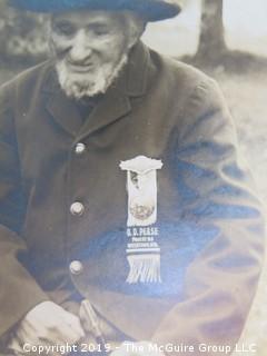 Photo of Victor Quies; age 103; wearing "O.D. Pease, G.A.R. Post No. 64, Watertown, Wis.