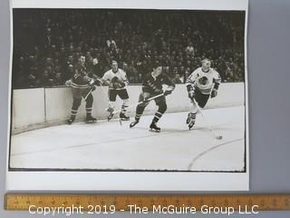 1964 NHL Games between the New York Rangers and the Chicago Blackhawks; featuring Bobby Hull; photo by Arthur Rickerby