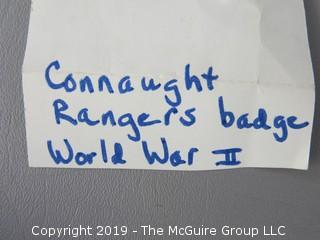 WW II Connaught Rangers Badge