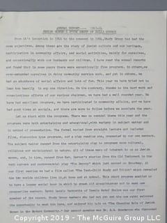 Annual Reports of the Jewish Women's Study Group of Falls Church, VA; 1950-1964