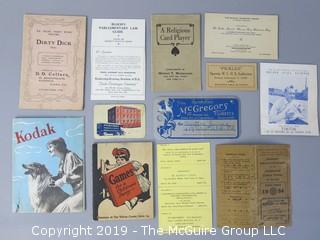 Collection of Ephemera including 1954 Amalgamated Clothing Workers of America Union Book