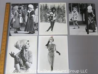 1969 Large Format B + W Fashion Photos, including Vogue. 