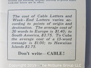 Western Union's Cable Code Pamphlet