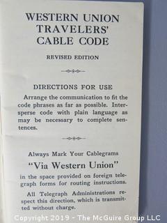 Western Union's Cable Code Pamphlet