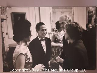 President Kennedy and the First Lady host 49 Nobel Prize Winners at The White House where JFK Quipped: "This is the greatest gathering of knowledge and talent in the White House since Thomas Jefferson dined alone" 