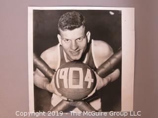 Collection of Large Format B + W Sports Photos including Frank Selvy, Jack Sanford and Vic Raschi