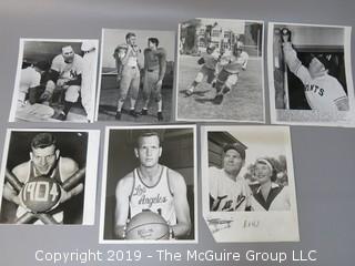 Collection of Large Format B + W Sports Photos including Frank Selvy, Jack Sanford and Vic Raschi