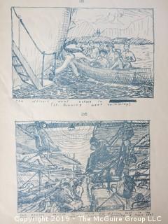 "Impressions of a Pegleg: Pen and Ink Sketches" by Pfc. William De J Rutherfoord, 90th F.A. Battalion