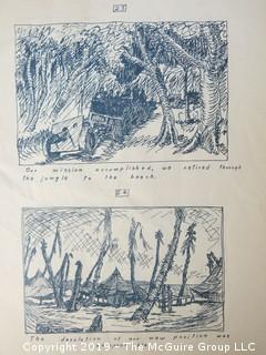 "Impressions of a Pegleg: Pen and Ink Sketches" by Pfc. William De J Rutherfoord, 90th F.A. Battalion