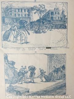 "Impressions of a Pegleg: Pen and Ink Sketches" by Pfc. William De J Rutherfoord, 90th F.A. Battalion