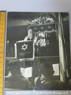 Large Format B + W Photo of Rabbi 