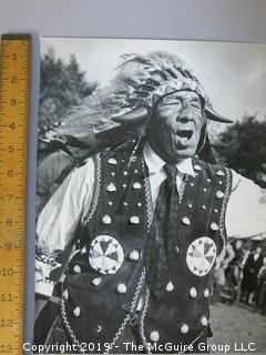 Large Format B + W Photo of Native American Chief