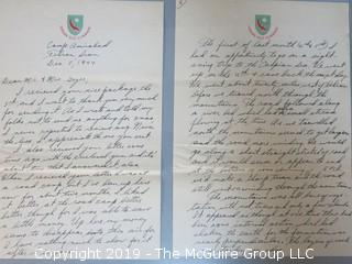 1944 WW II Letter Home from soldier in Tehran 