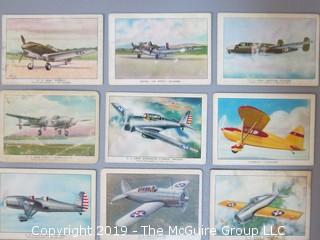 Collection of 28 Avaition "Wings Cigarettes" Cards