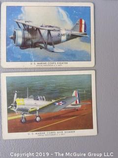 Collection of 28 Avaition "Wings Cigarettes" Cards