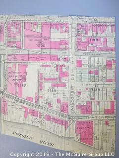 1920's Original Real Estate Map of Georgetown, WDC.