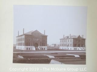 Large Format B + W photo of Ft. Myer Barracks 