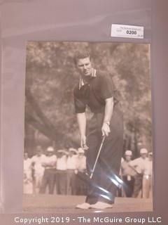 Pro Golf Tour Event c 1960's; subject unidentified