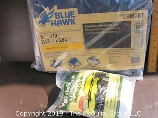 NIB 8 x 10' Tarp and Turtle Wax Buffing Cloth