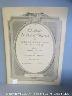 Collection of sheet music.  See all the photos