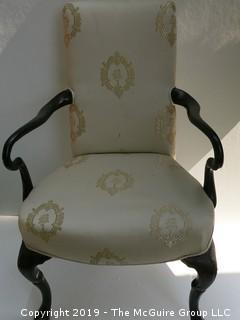 Upholster Arm Chair with stenciling 