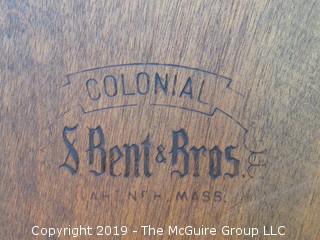 Bicentennial Captains Chair; marked S. Bent and Bros. 