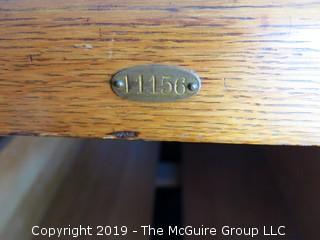 4 Drawer Quarter Sawn Oak Legal Size File Cabinet with Metal Slides; nameplate - Library Bureau SoleMakers;  20 x 28 x 52" Tall