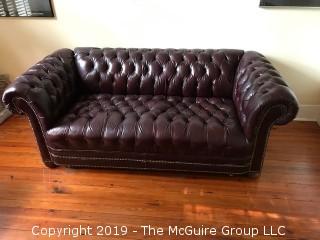 Chesterfield Sofa; 88W x 30D x 31"Tall