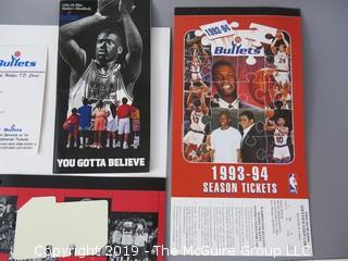 Washington Bullets Memorabilia